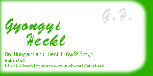 gyongyi heckl business card